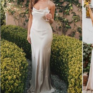 Show Me Your MuMu Tuscany Satin Slip Dress